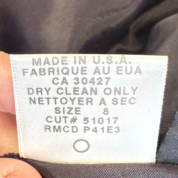 VTG Laundry Shelli segal y2k Organza Embroidered Starburst Cocktail Dress size 8 - Picture 9 of 14